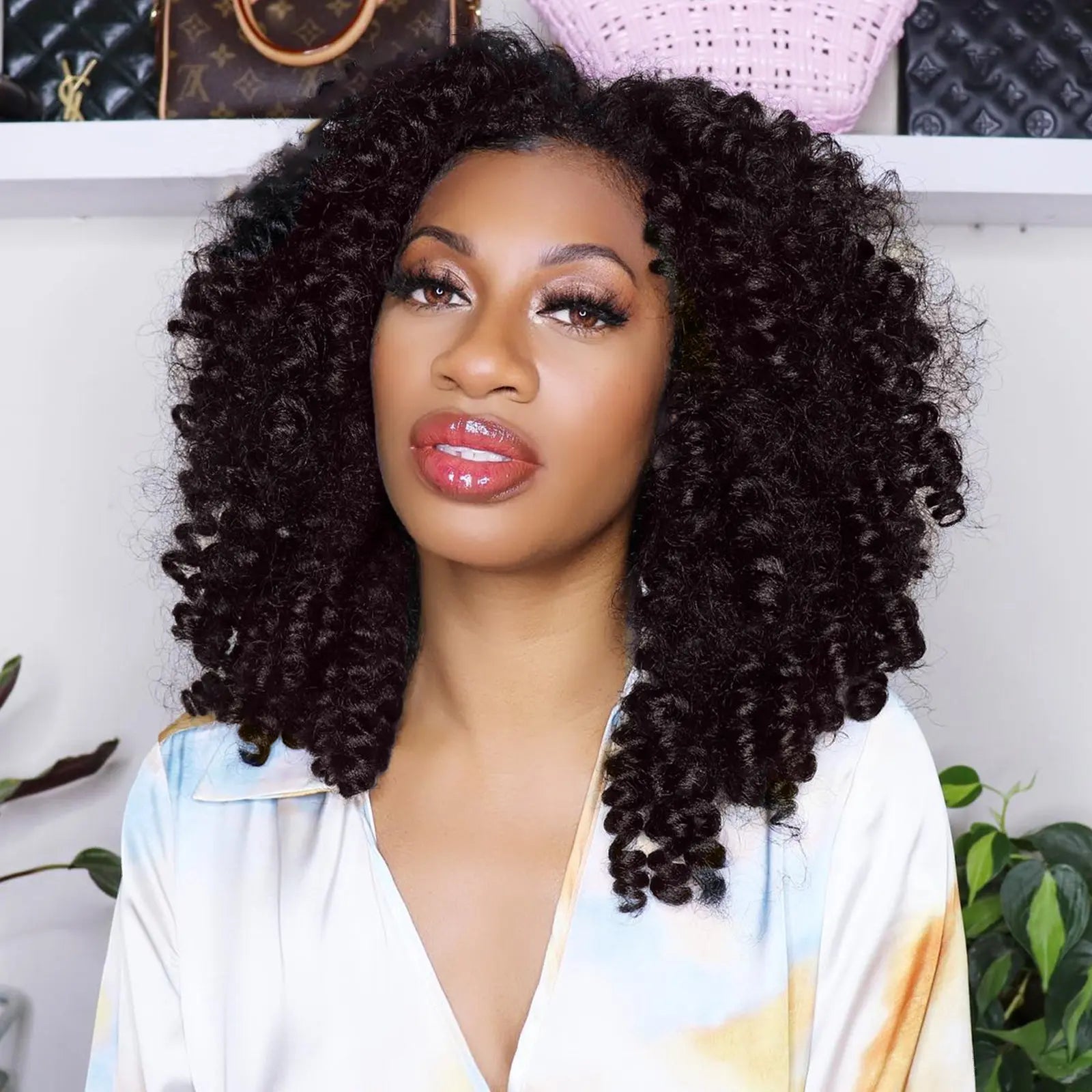 ( US ONLY) FAST SHIPPING WC | Toyotress® Wand Curl Crochet Hair - 6 Packs Jet Black Jamaican Bounce Crochet Hair, Short Bob Curly Crochet Braids Bouncy Curls Synthetic Braiding Hair Extensions Toyotress